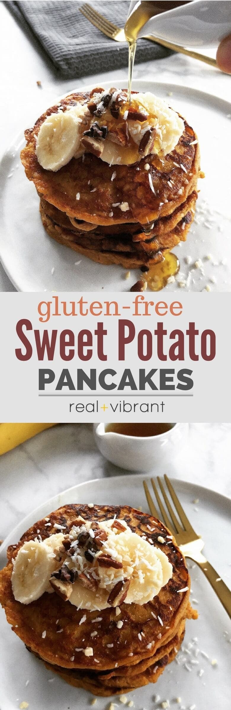 Gluten Free Sweet Potato Pancakes These delicious flourless pancakes