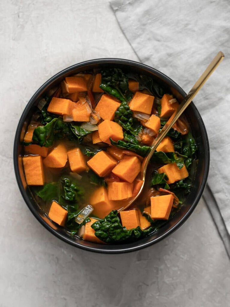 Sweet Potato and Kale Soup Real + Vibrant