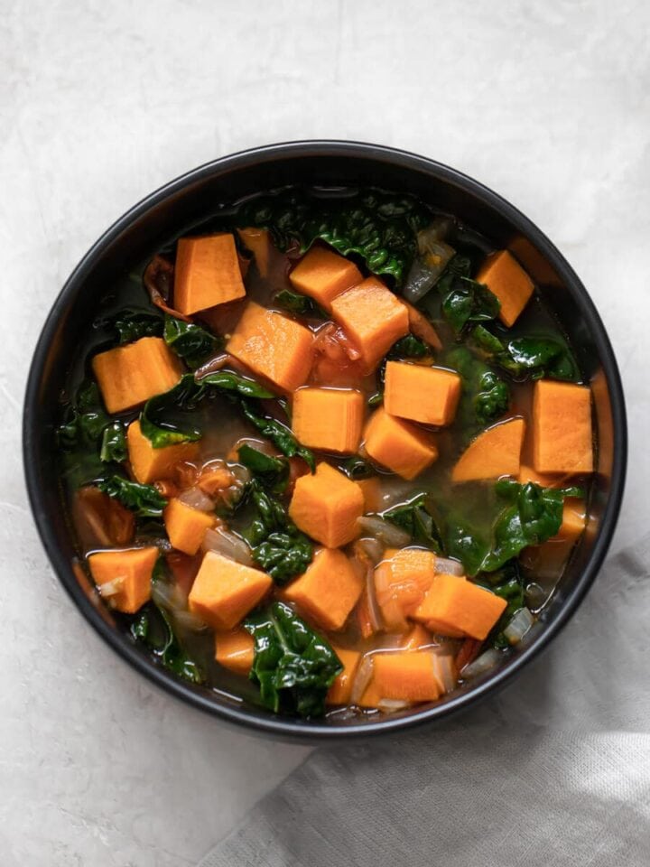 Sweet Potato and Kale Soup Real + Vibrant