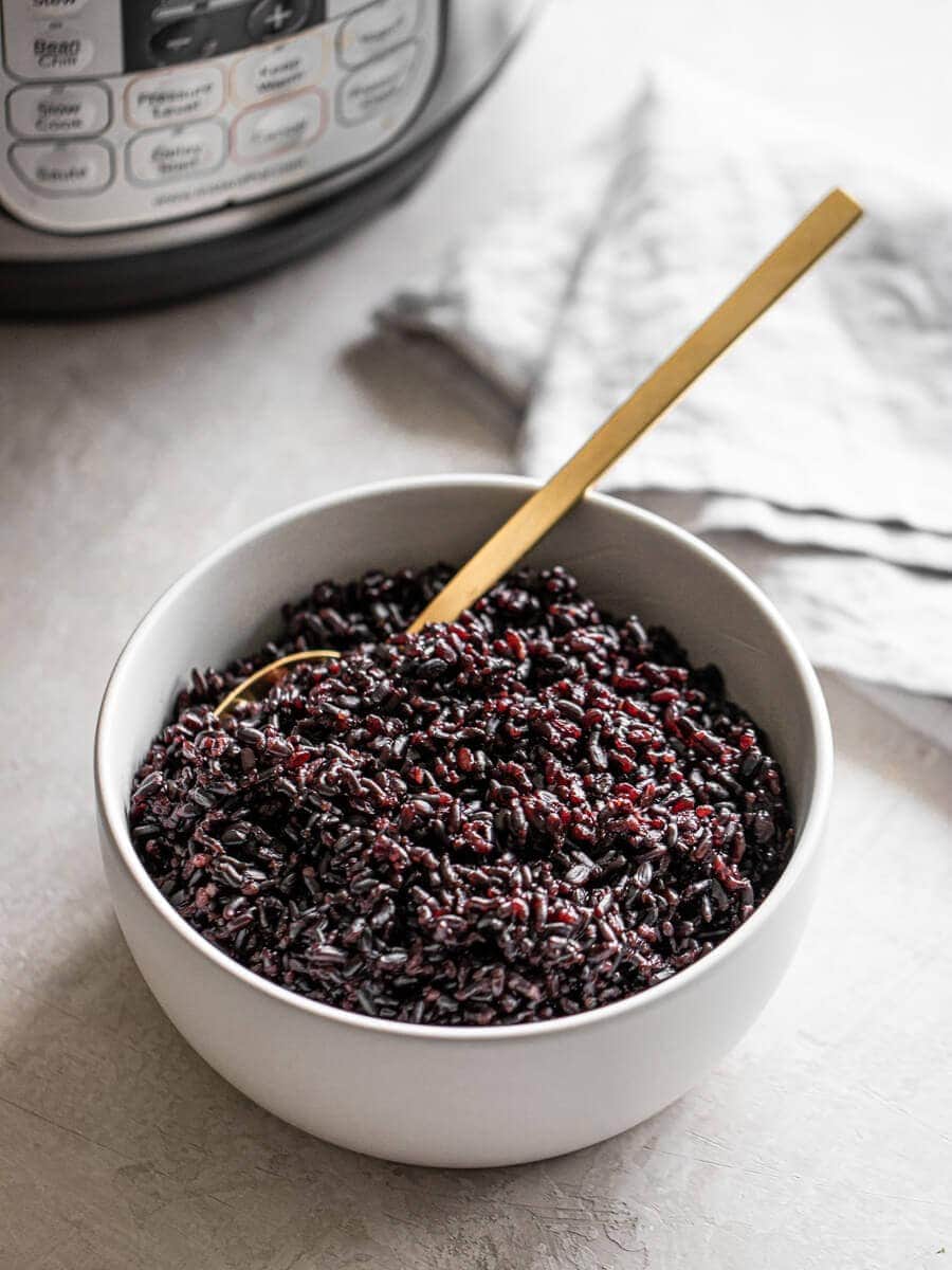 Instant Pot Black Rice Forbidden Rice Real Vibrant