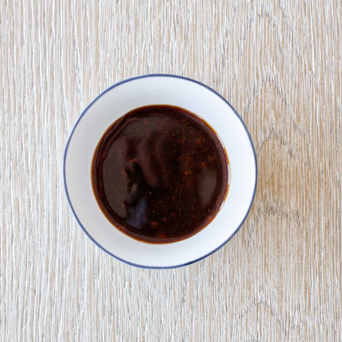 Sauce mixture in a small bowl.